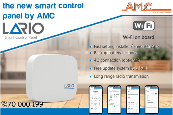 lario Smart Control Panel , amc security systems cyprus, alarm systems , sistimata sinagermoy, συστήματα συναγερμού