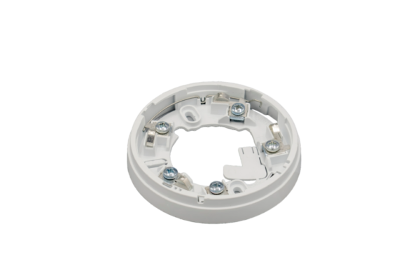 Heat detector for fire alarms, designed to sense rapid temperature increases in fire situations, suitable for kitchens and industrial areas, part of an integrated fire safety system.