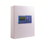 Fire alarm control panel with LED display and multiple alarm zones, used in commercial and residential fire safety systems, featuring advanced alarm detection and emergency response capabilities.